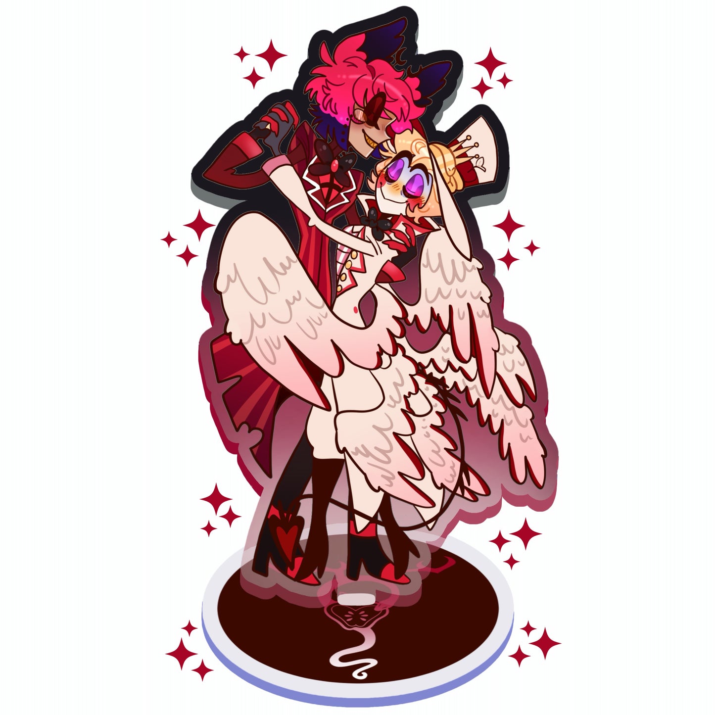 Radioapple - FANMADE Hazbin Hotel Acrylic Standee By Jamealipuff