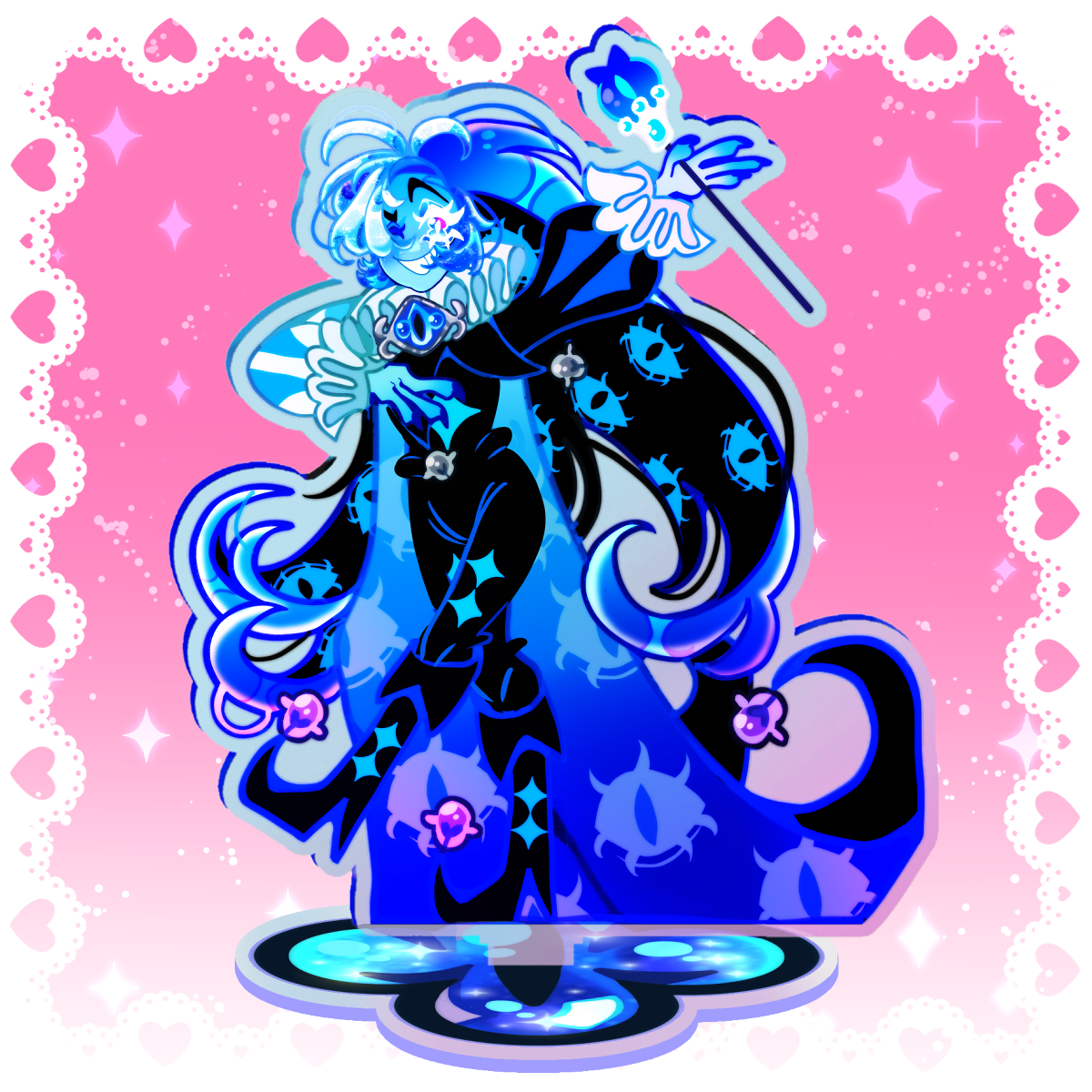 Shadow Milk Cookie - PREORDER FANMADE Cookie Run Kingdom Acrylic Standee By Jamealipuff