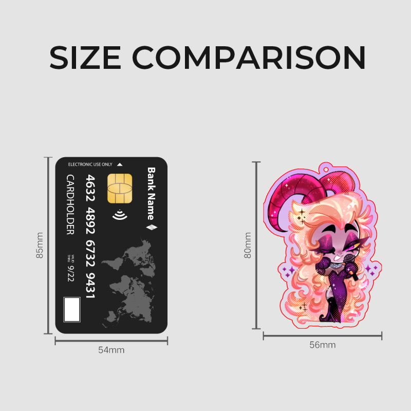 PREORDER Hazbin Hotel Keychains By Jamealipuff