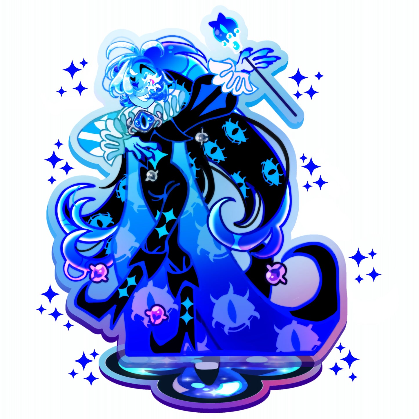 Shadow Milk Cookie - PREORDER FANMADE Cookie Run Kingdom Acrylic Standee By Jamealipuff