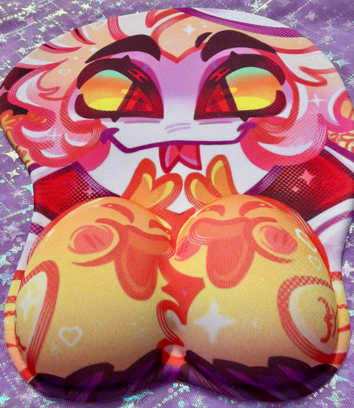 Lucifer's Quack-Tastic Cushion - PREORDER FANMADE Hazbin Hotel 3D Mousepad By Jamealipuff