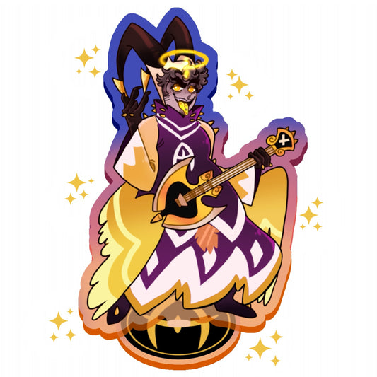 Adam The Dickmaster - FANMADE Hazbin Hotel Acrylic Standee By Jamealipuff